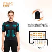 Veste EMS connectée contrôlée par application avec mode multi-utilisateurs et réglage individuel de l'intensité