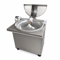 Pencacah Sayuran Tipe Mangkuk Listrik 220V Motor 100-300kg/jam Bahan SUS304 Stainless Steel Food Grade Dapat Disesuaikan untuk Memotong Sayuran