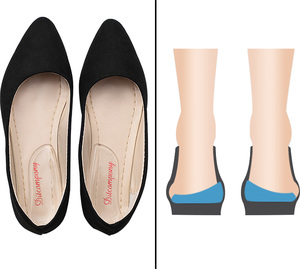 แผ่นรองส้นเท้าแบบลิ่ม รองรับอุ้งเท้าด้านใน แผ่นรองซิลิโคน แก้ไขขาโก่งรูปตัว O/X - Product Image 5