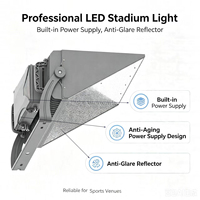 Projecteur LED de stade 800W, haute luminosité, anti-éblouissement, éclairage de terrain de sport, projecteur pour diffusion en direct de sites sportifs HD