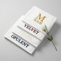 Hotel Towels Five-Star Pure Cotton Oversized Bath Towels Extra-Thick Letter Embroidery Model 007 Guesthouses Clubs Bathing