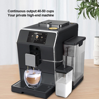 Machine à expresso professionnelle intelligente 19bar entièrement automatique à écran tactile intelligent pour le ménage