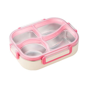 Lonchera Hermética de Acero Inoxidable 304, Portátil, Compartimentada, Apta para Microondas y Lavavajillas, Grande - Product Image 6