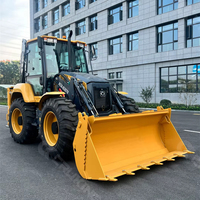 XC8-S3580 Backhoe Loader kecil baru Harga Murah 3,5 ton dengan Boom teleskopik mesin pemindah tanah pemuat Backhoe Mini
