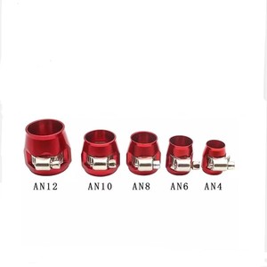 สำหรับแคลมป์รัดสายอลูมิเนียม AN4 AN6 AN8 AN10 AN12 สีแดง สีฟ้า สีดำ สีเงิน สีม่วง สีทอง สำหรับการดัดแปลงรถยนต์ การปรับปรุงใหม่ การอัพเกรด - Product Image 2