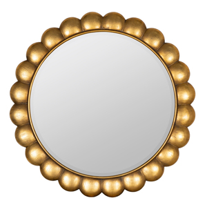 Compre espejos de pared con marco metálico redondo, espejos de pared de diseño antiguo para decoración de paredes, utilizados por exportadores. - Product Image 1