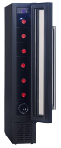Mini-congélateur électrique OEM 8 bouteilles, contrôlé par application, température électronique, porte en verre sans cadre, <span class=keywords><strong>cave</strong></span> à <span class=keywords><strong>vin</strong></span> pour salon - Product Image 2