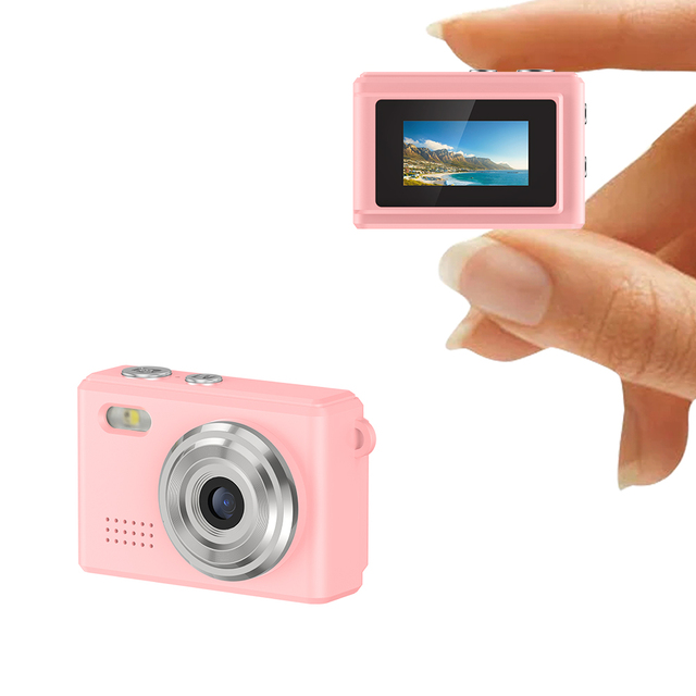1080P Mini Digital Cameras Portable Thumb Camera CMOS Sensor 0.96 Inch IPS LCD Screen USB-C Rechargeable Pocket Camera