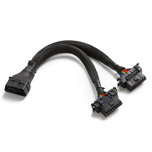 LT012 <span class=keywords><strong>OBD</strong></span> 16pin OBD2 macho a doble hembra Cable de extensión Obd2 Cable de diagnóstico <span class=keywords><strong>OBD</strong></span> cable divisor extensión de herramientas de diagnóstico - Product Image 2