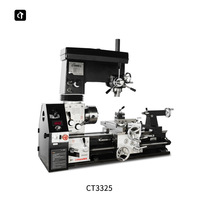 CTMACH CT3325 tour multifonctionnel manuel moulin Machine Combo banc perceuse et outil de fraisage G1324 Torno pour bricolage et usage professionnel