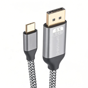 Nuevo <span class=keywords><strong>Cable</strong></span> Adaptador <span class=keywords><strong>de</strong></span> Tipo C a <span class=keywords><strong>DisplayPort</strong></span> <span class=keywords><strong>de</strong></span> 2 Metros, 8K 60HZ, Compatible con Conversión <span class=keywords><strong>de</strong></span> <span class=keywords><strong>DisplayPort</strong></span> a Tipo C, con PVC y Nailon - Product Image 2