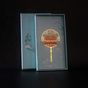 Marque-page en métal de style chinois évidé créatif personnalisé marque-page culturel tourisme de la Grande Muraille - Product Image 6