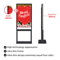 Señalización Digital para Exteriores de 55 Pulgadas, 2000 Nits de Alto Brillo, IP65 Impermeable, Sistema Android, Pantalla Publicitaria con Animación