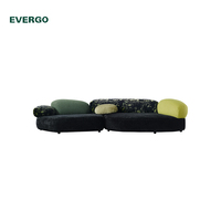 Großhandel Farbenfrohe Moderne Design Luxus-Sofas Wohnzimmer-Möbelset Stoff Modulares Ecksofa