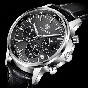 Montre Chronographe Multifonction Homme Tendance en Cuir Étanche Lumineuse avec Affichage du Calendrier, Montre à Quartz Décontractée – Grande Vente - Product Image 2