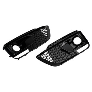 Pour <span class=keywords><strong>Audi</strong></span> Q5 SQ5 2018-2020 RSQ5 Grilles de phares antibrouillard avant noires en nid d'abeille - Product Image 3