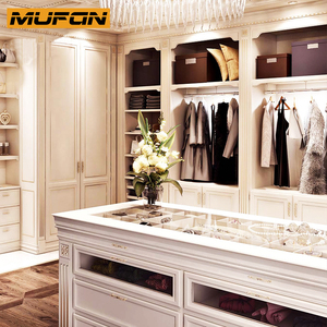 Armario Doble de Lujo, Muebles de Dormitorio Personalizados, Vestidor, Armarios de Madera Maciza para Parejas, Diseños de Guardarropa de Casal - Product Image 3