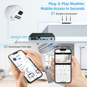 WESECUU - نظام كاميرات مراقبة للمسافات الطويلة بنظام التطبيق إنذار 4CH 5MP, Poe NVR Kit, نظام كاميرات مراقبة ip 4k cctv - Product Image 4