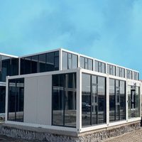 Maisons conteneurs terrasse en bois personnalisables sur Alibaba prêtes à vivre Style de vente en gros pour salon appartement atelier