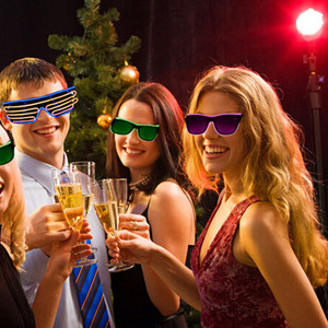 Télécommande intelligente El Fil Néon LED Allument En Forme D'obturateur Lueur Lunettes de Soleil Rave Noeud papillon Costume - Product Image 3