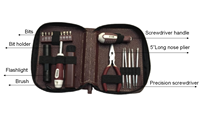 21 pièces Offres Spéciales ordinateur main réparation trousse d'outils ménagers avec sac en cuir outils ensemble