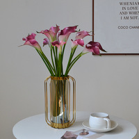 YOPIN-3526 hochwertige Real Touch Calla Lily Künstliche PU Long Tailed Calla Lily