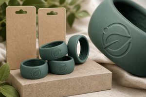 Coque de protection en silicone personnalisée avec logo OEM pour Oura Ring 5/4, Galaxy Ring, RingConn, Ultrahuman, Sage, avec logo feuille grande taille en relief - Product Image 6