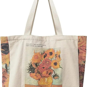 High Quality Recycle Custom Logo Cotton Canvas Travel Storage Fabric Dust Tote <b>Bag</b> Custom With Printed Logo - Product Image 1