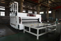Máquina de Impresión y Ranurado con Alimentación por Cadena YSF-C480-2800, Producción Semiautomática de Cajas de Cartón Corrugado para Embalaje Logístico