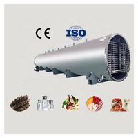 Huchuan industriële vriesdroogmachine voor voedselverwerking, grote capaciteit, SUS304 roestvrij staal, PLC-gestuurd, gasverwarming