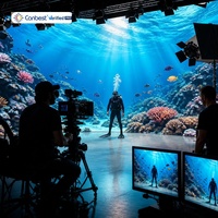 Fond de studio pour photographie d'intérieur, écran numérique LED 8K, panneau d'affichage, mur vidéo cascade