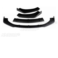 Accessoires pour voitures Audi A4L A6L A5 A7 A8 A1 A3 : Kit carrosserie noir mat avec lèvre de pare-chocs avant, séparateur, diffuseur et spoiler