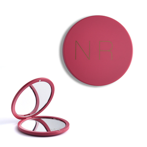 Portable Custom Logo ABS Round Dual Side Cosmetic Pink Fold <b>Compact</b> Pocket <b>Mirror</b> - Product Image 1