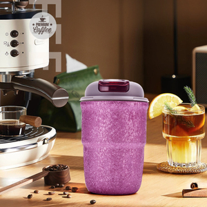 DF Titanium Alloy 320ML Coffee Cup Vacuum Insulated Water Cup With Lanyard High Appearance Straight Drink <b>Tea</b> Brewing <b>Mug</b> - Product Image 2
