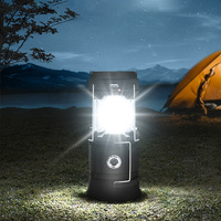 Lanterne de camping LED super lumineuse, portable, ABS, IP65, 5W, indispensable pour les situations d'urgence en extérieur, les intempéries, les pannes de courant, lampes de survie pliables, pêche