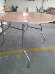 Hiện Đại Vòng Rắn Gỗ Gấp Bàn Tiệc Cho Đám Cưới Trang Trại Các Sự Kiện Ăn Uống Cho Phòng Khách Cho Thuê - Product Image 5
