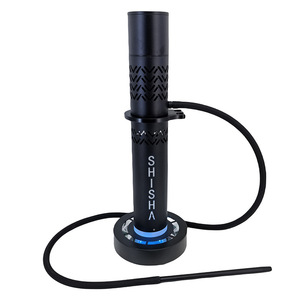 Cachimba luminosa de aluminio de una sola manguera Simple <span class=keywords><strong>y</strong></span> elegante con <span class=keywords><strong>accesorios</strong></span> completos Cachimba electrónica - Product Image 4