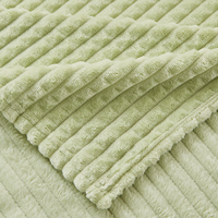 Couverture en flanelle jacquard 100% polyester écologique, douce et confortable, design 3D, tricotée, literie pour la maison et les voyages, toutes saisons, vente en gros