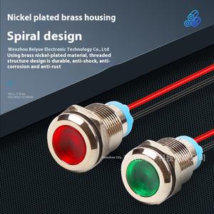 Luz Indicadora LED Impermeable de Doble Color, Luz de Señalización Metálica de 10mm/12mm, Lámpara Piloto, Indicador de Carga LED Verde - Product Image 4