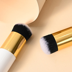 ชุดแปรงแต่งหน้าสองทางแ<span class=keywords><strong>บ</strong></span><span class=keywords><strong>บ</strong></span>กำหนดเองแห้ง & เปียกในสีชมพูสีขาวสีดำเป็นมิตรต่อผิวฉลากส่วนตัว - Product Image 5