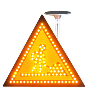 Năng Lượng Mặt Trời An Toàn Giao Thông Led Tín Hiệu Dấu Hiệu Nhôm Phản Quang Cảnh Báo Đường Ban - Product Image 3