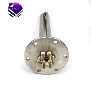 Sáng 330mm Chiều dài ống thép không gỉ nóng 110V 9KW hơi nước điện nồi hơi mặt bích yếu tố làm nóng - Product Image 2