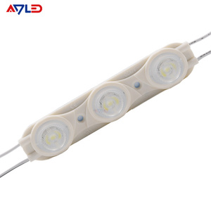 โมดูล LED 3 ดวง รุ่น 2835 แบบฉีดยาวบาง 12V ไฟขอบ 3W 16*27 °   โมดูลไฟ LED Bean Angle พร้อมเลนส์ ABS มาตรฐาน IP67 สำหรับกล่องไฟภายนอก - Product Image 2