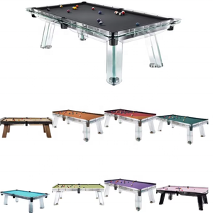 Table de <span class=keywords><strong>billard</strong></span> et de tennis de table en verre trempé de 12 mm d'épaisseur, personnalisée en usine, 7 pieds, pour usage domestique, populaire - Product Image 5
