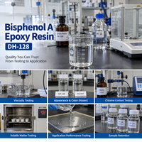 Resin Epoksi 128 NPEL-128 Cairan Bening Transparan Kemurnian Tinggi Resin Bisphenol A untuk Perekat Lantai Pengecoran Enkapsulasi