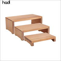 Risers de buffet en bois de chêne moderne, présentoirs de table, 11 pièces, équipements de restaurant, affichage alimentaire, élévation de buffet, set à vendre
