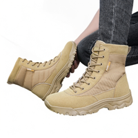 Bottes de randonnée tactiques d'hiver légères, durables et imperméables, adaptées aux chaussures de randonnée à embout d'acier pour hommes