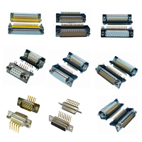 Conector de 9, 15, 25, 37 pines, 2W2, 3V3, 5W5, 7W2, 9W4, 21W4, 36W4, conector macho hembra VGA, conector DB, conector DSUB