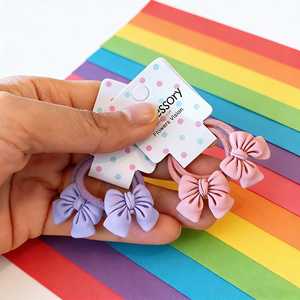 Élastiques à cheveux <span class=keywords><strong>de</strong></span> style européen pour enfants, nœuds, attaches pour cheveux, accessoires pour queues <span class=keywords><strong>de</strong></span> <span class=keywords><strong>cheval</strong></span> pour filles, bébés et tout-petits, pour mariage - Product Image 6