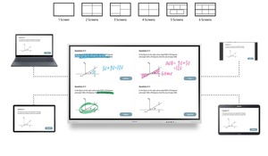 Tableau blanc interactif intelligent LED 4K UHD de 85 pouces avec écran tactile, 120 Hz, Wi-Fi, affichage professionnel pour le dessin, 4K UHD Inte - Product Image 3